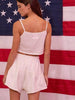 Flounce Cream Short