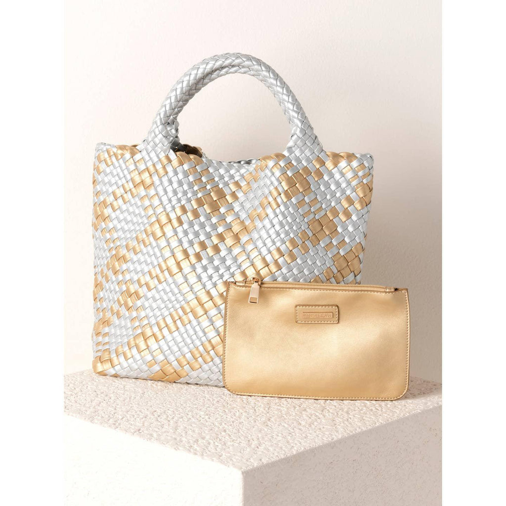 Blythe Plaid Mini Tote