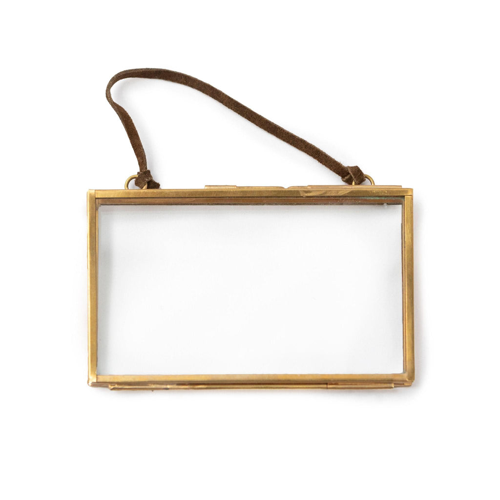 Brass Glass Hang Frame