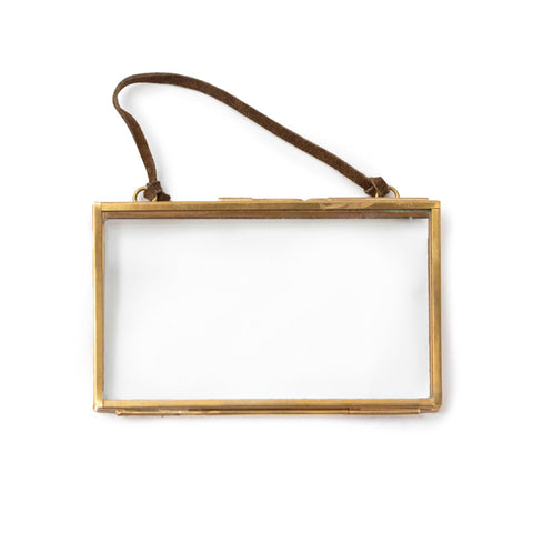 Brass Glass Hang Frame