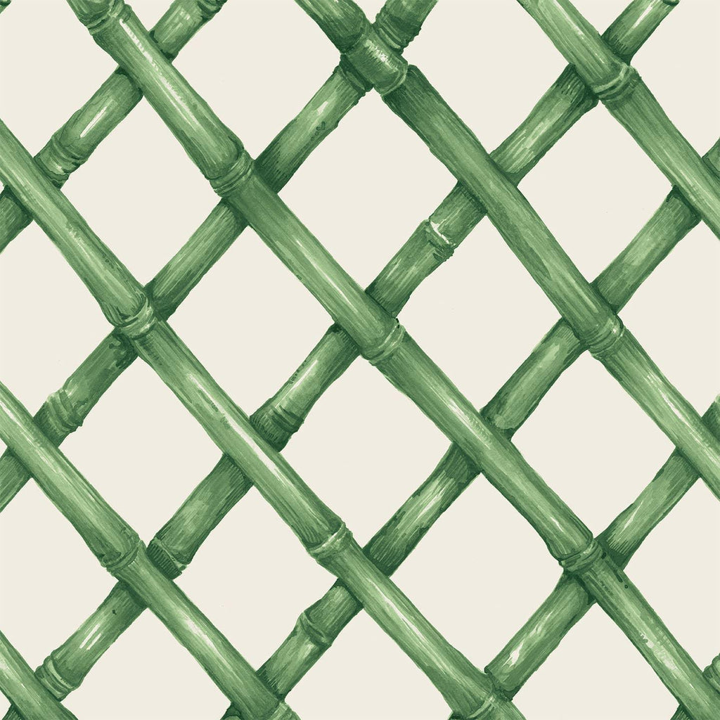 Green Lattice Cocktail Napkin