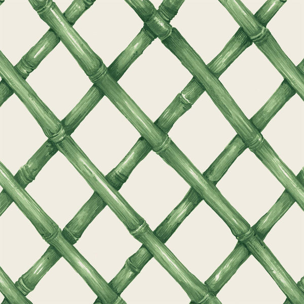 Green Lattice Cocktail Napkin