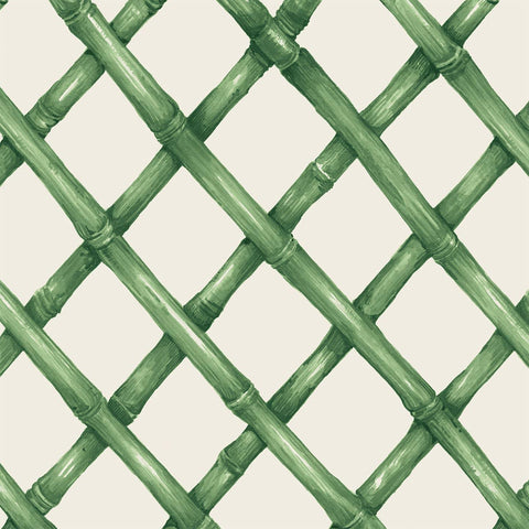 Green Lattice Cocktail Napkin