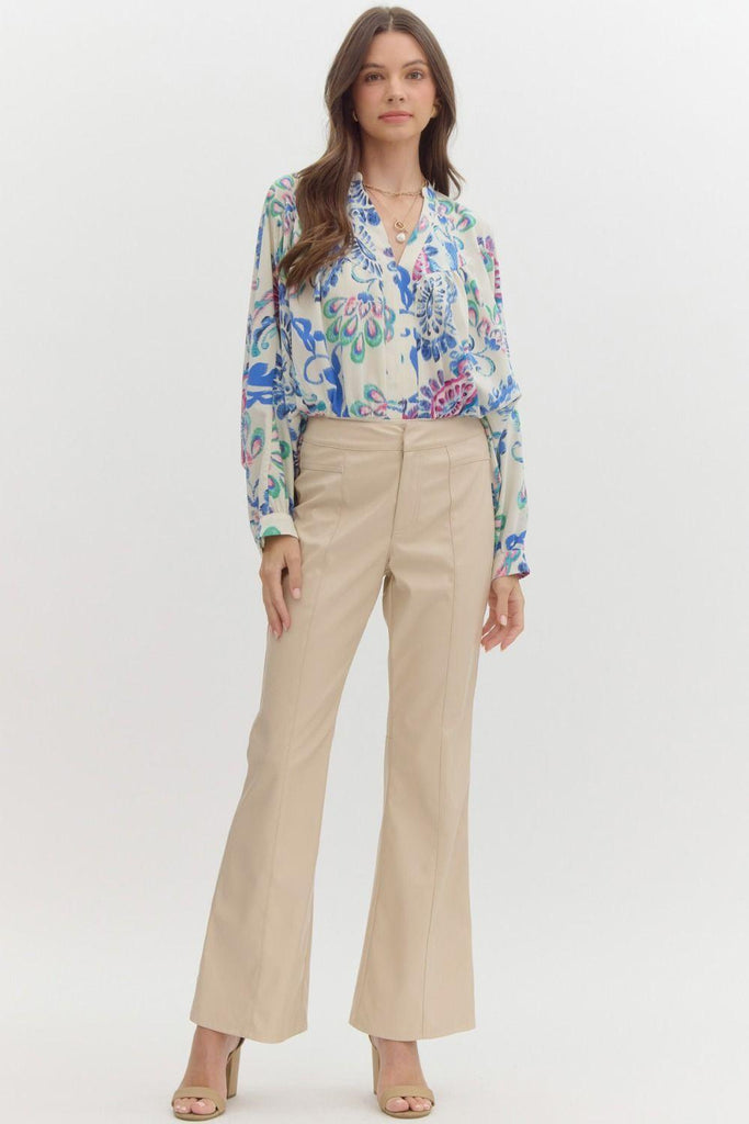 Peacock Paisley Top