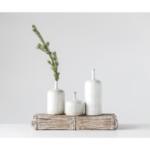 Stoneware Greige Vase