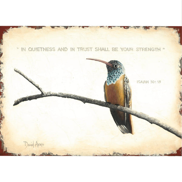 In Quietness & Trust Greeting Card
