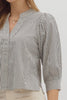 Stripey Collar Blouse