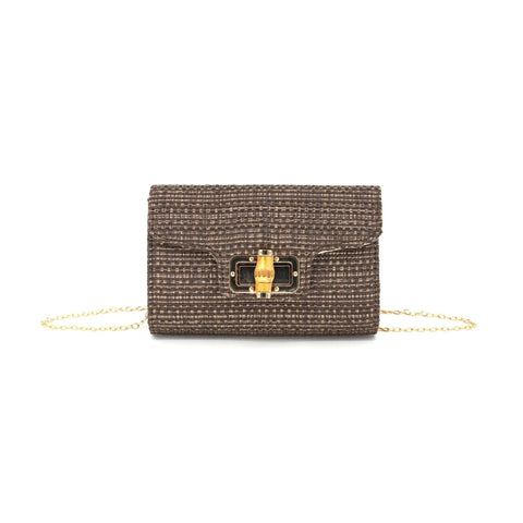 Straw Toggle Crossbody
