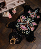 Blooming Black Bear Rug