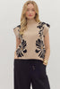 Vinnie Ecru Knit Top