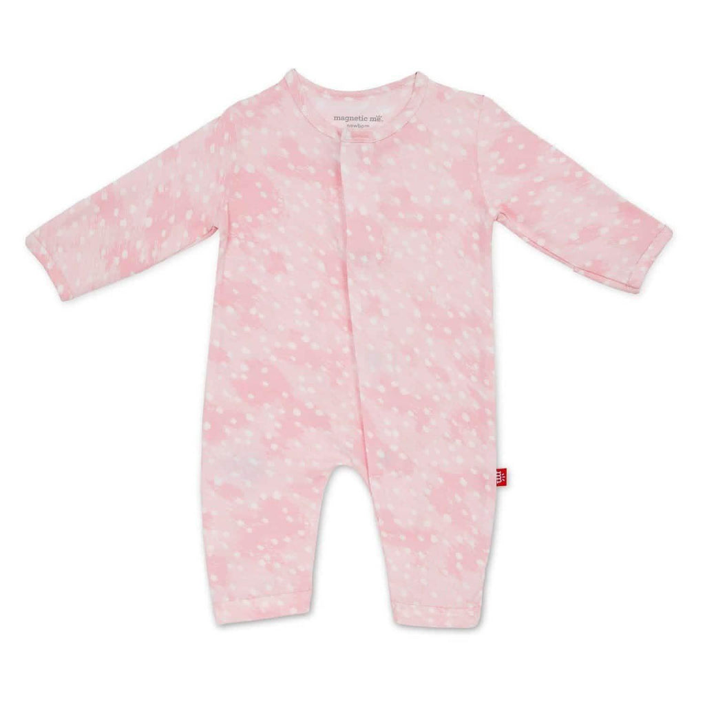 Pink Doeskin Modal Magnetic Coverall