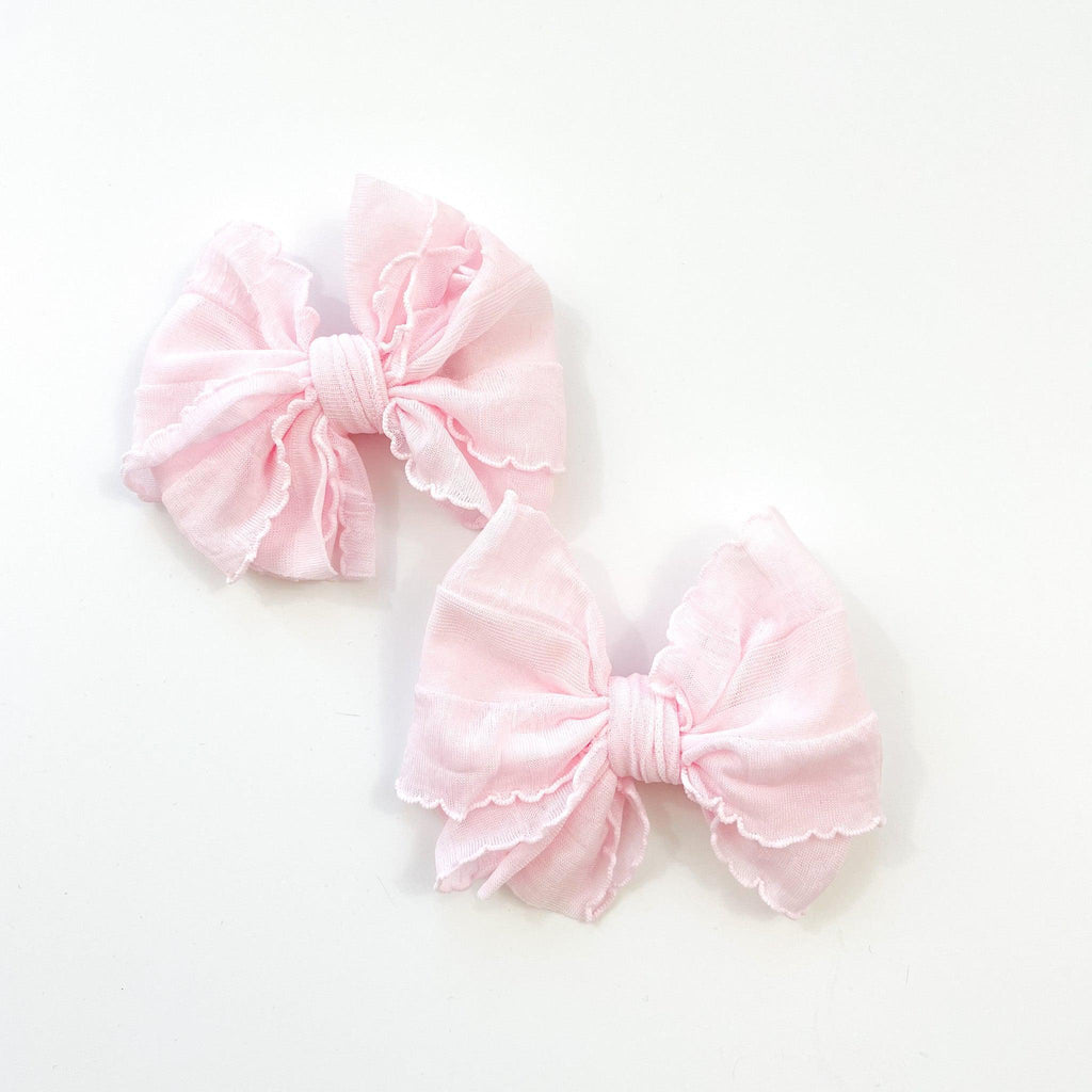 Baby Piggy Bow Clip Set