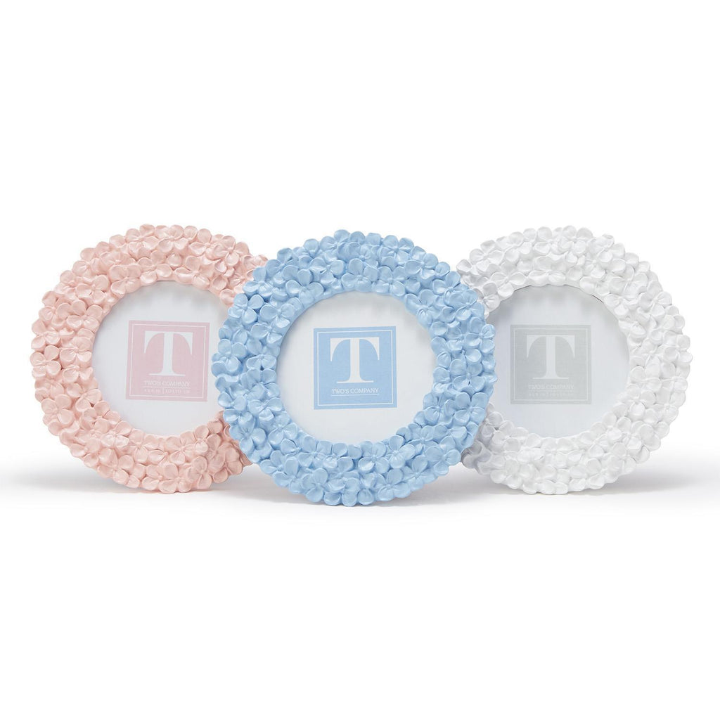 Hydrangea Round Photo Frame