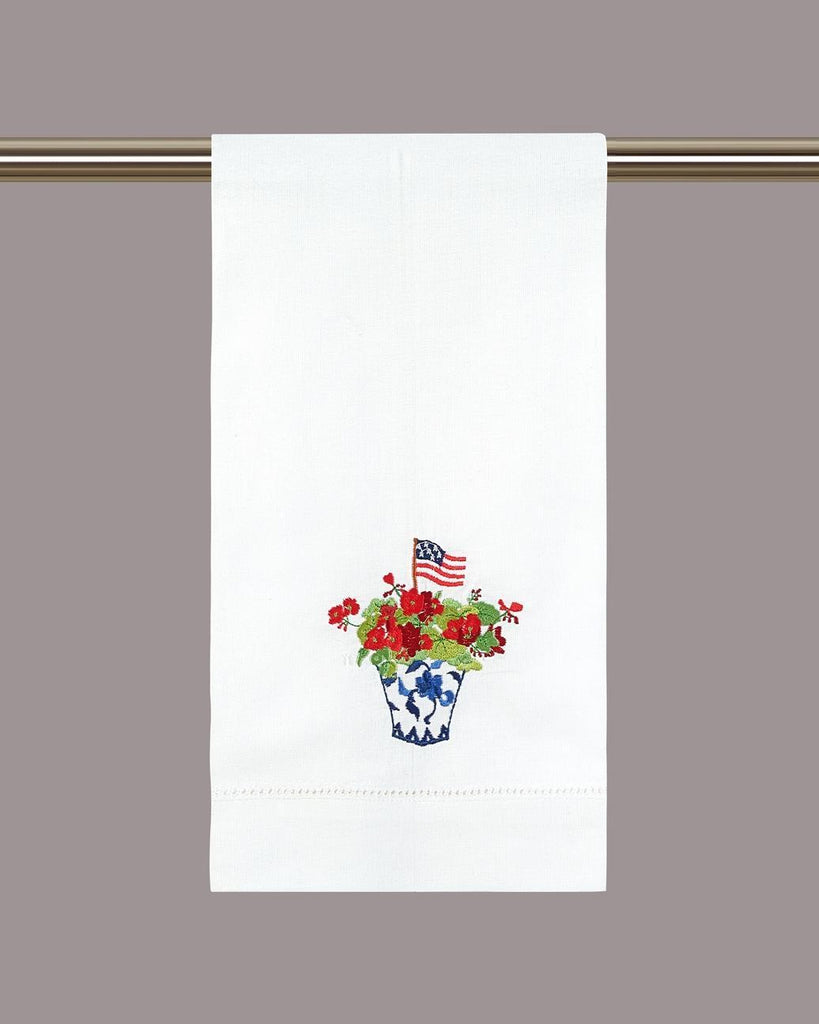 Patriotic Chinoiserie Guest Towel