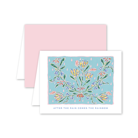 April showers Rainbow Card