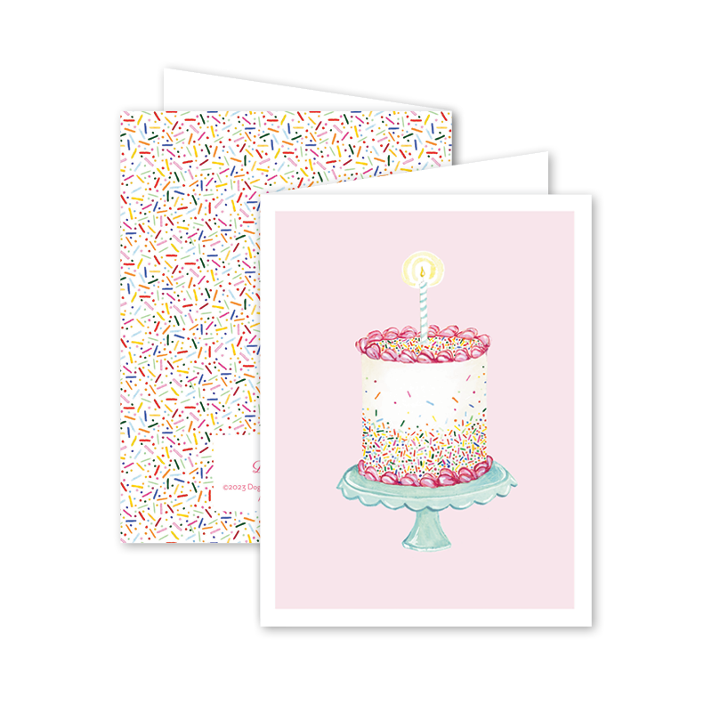 Confetti Pink Card