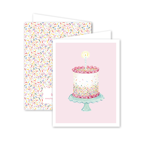 Confetti Pink Card