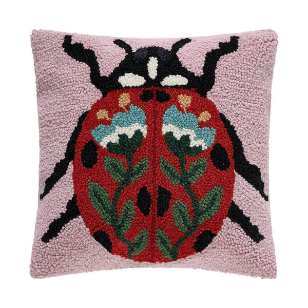 Folk Ladybug Pillow