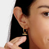 Bamboo Waterproof Gold Hoop Earring