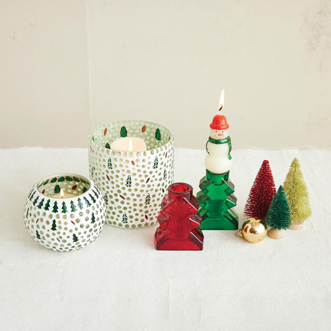 Glass Tree Taper Holder