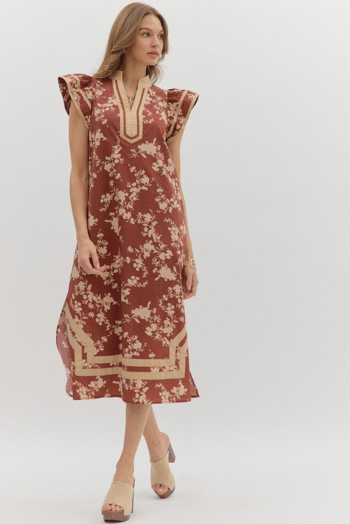 Clay Caftan Midi Dress – Blume Organics Clay Caftan Midi Dress – Blume Organics