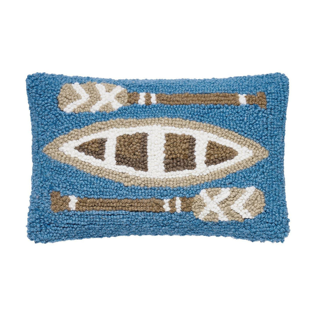Canoe and Oar Hook Pillow