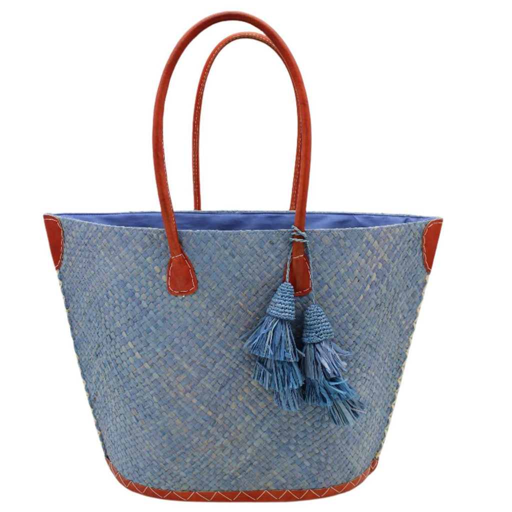 Santa Ynez Small Woven Straw Tote