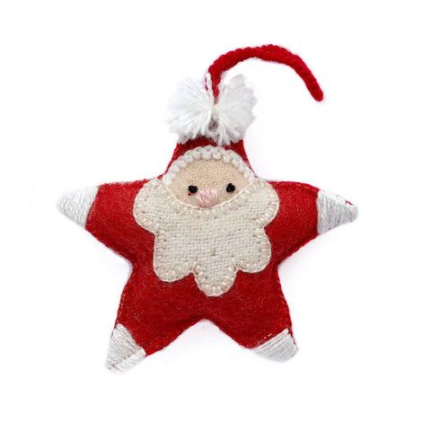 Star Santa Ornament