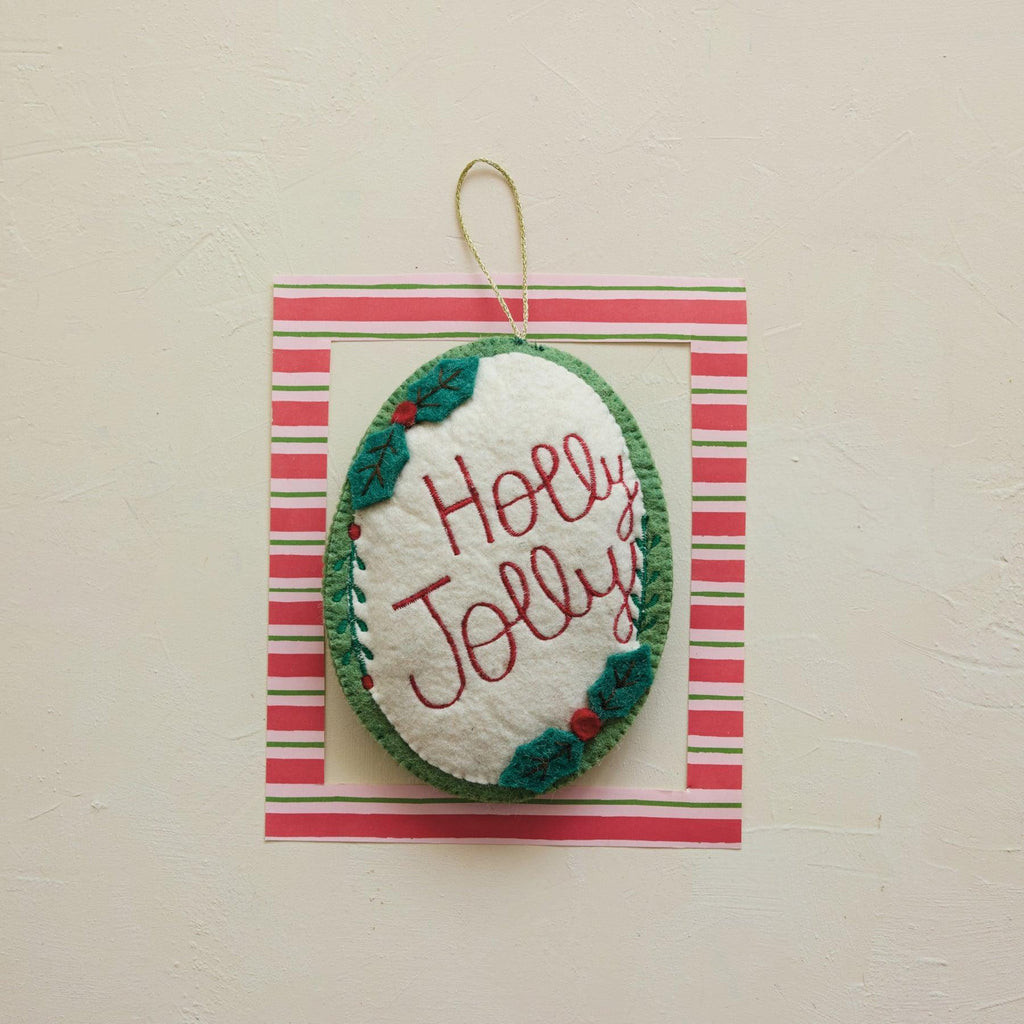 Holly Jolly Ornament