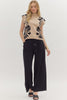 Vinnie Ecru Knit Top