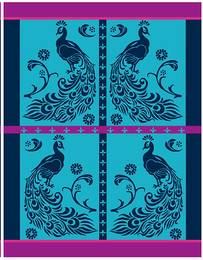 Frenchy the Peacock Towel
