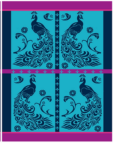 Frenchy the Peacock Towel