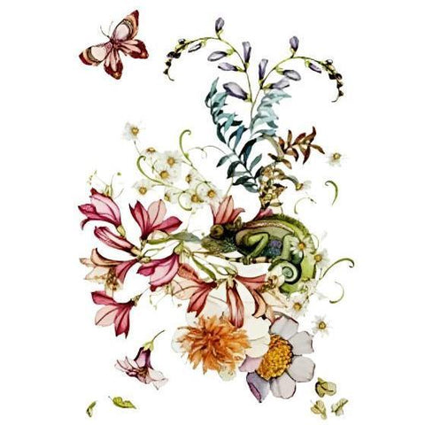 Floral Chameleon Towel