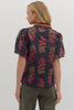 Midnight Flora Blouse