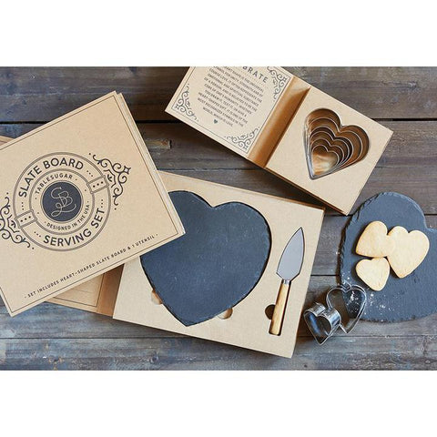 Slate Board Serving Set