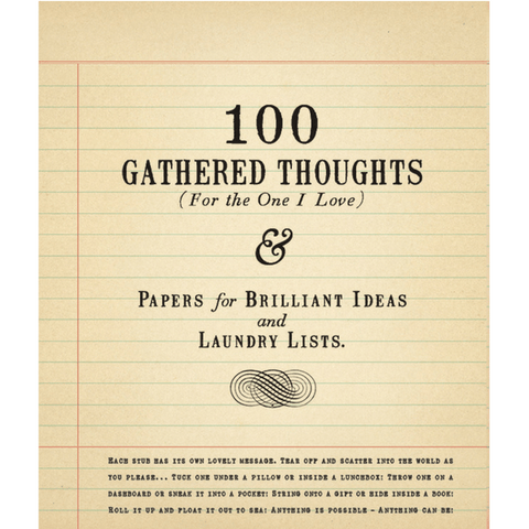 100 Gathered Thoughts Notepad