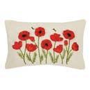 Poppy And Bee Ribbon Pillow