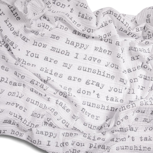 You Are My Sunshine Baby Swaddle Blanket