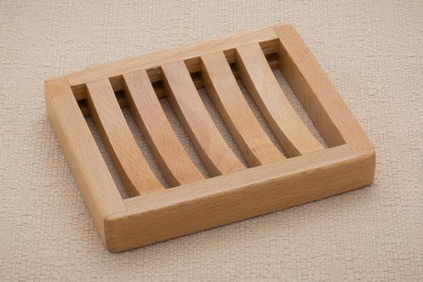 Curved Wooden Soap Dish