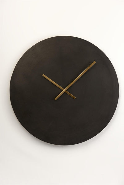 Burnished Black Wall Clock