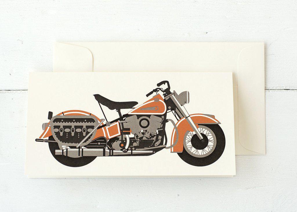 Vintage Motorcycle Card