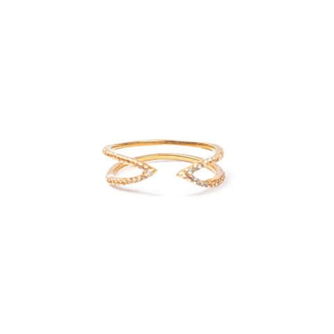 Split Topaz Ring