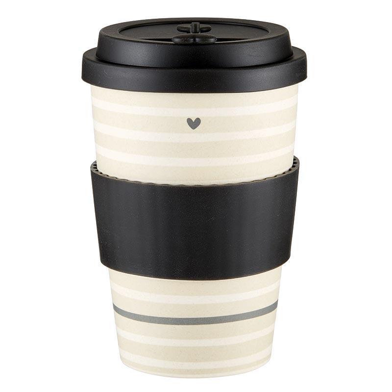 Striped Bamboo Mug