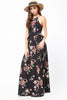 Bella Peplum Maxi Dress