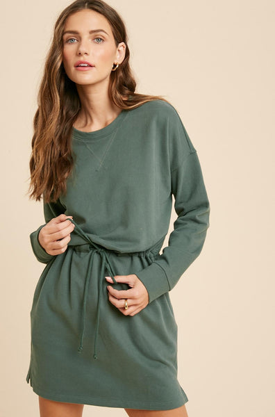 Tie Green Dress