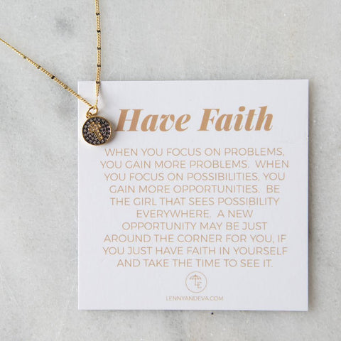 Have Faith Necklace, Cross
