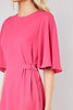 Flutter Magenta Wrap Dress