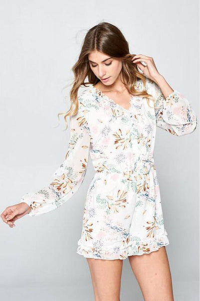 Floral Flirty Romper