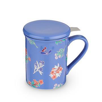 Annette Tea Flower Blue Mug Infuser