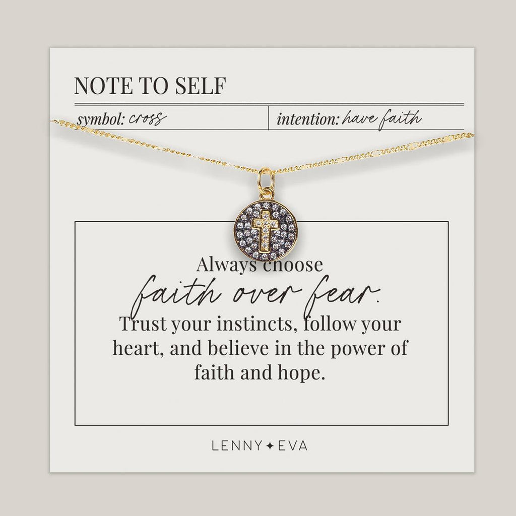 Intention Necklace Cross
